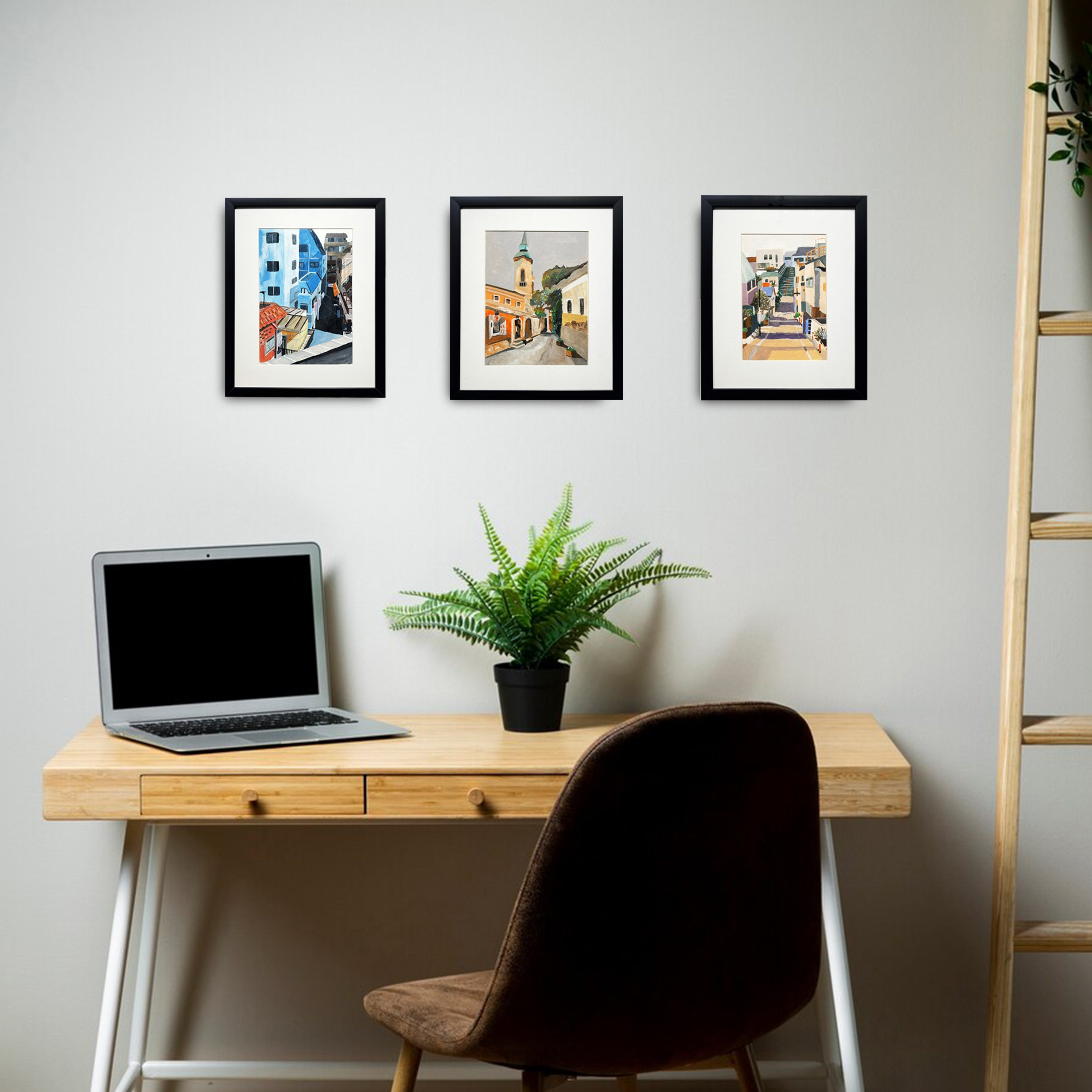 A delicate Naïve Art acrylic painting titled "After Gladness" by Esa Apriansyah at 2Madison Gallery. This Contemporary Art Asean piece reflects the essence of Southeast Asia art and Art Indonesia.