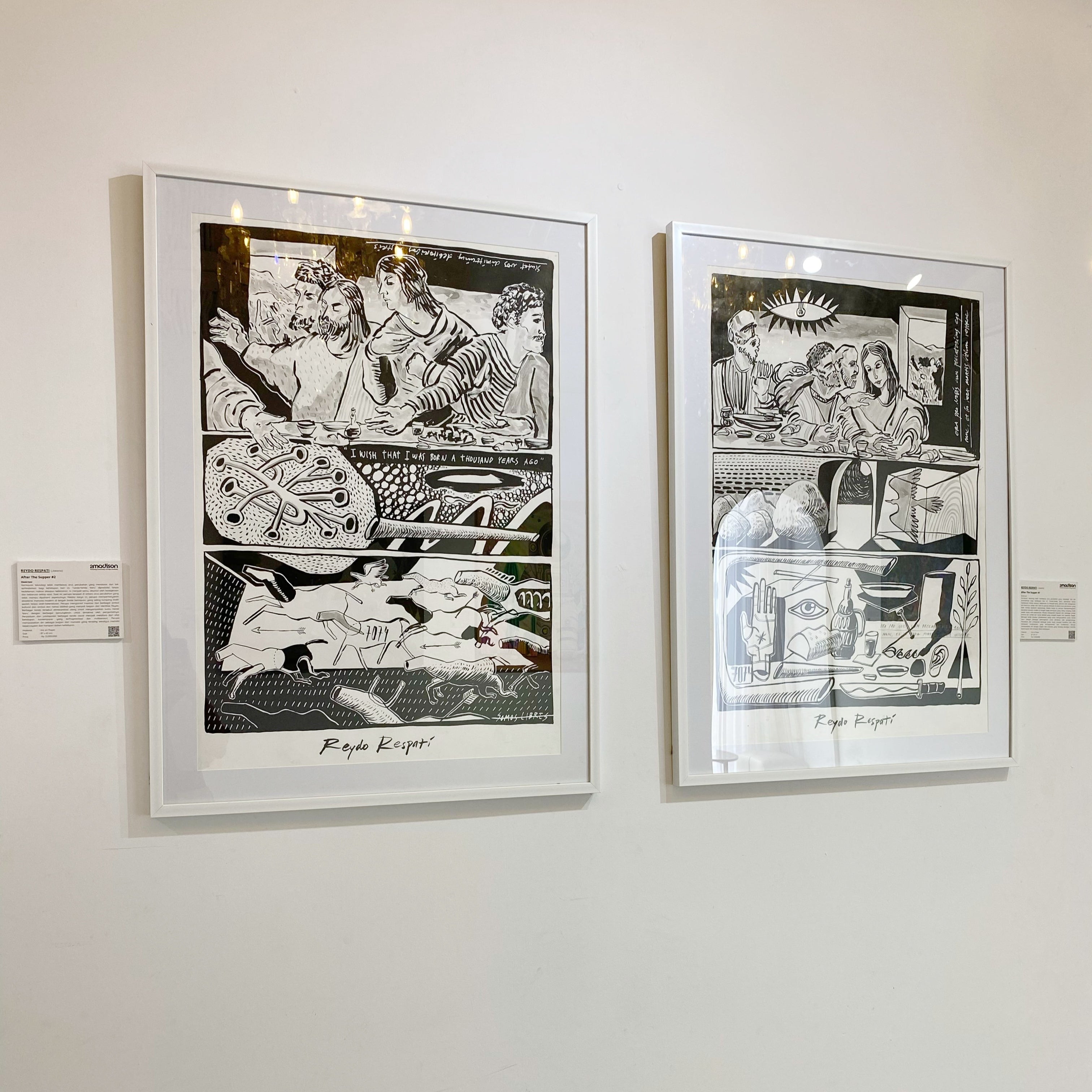 Figurative Expressionism Art titled "After The Supper #1" by Reydo Respati at 2Madison Gallery. Part of Art Indonesia and Contemporary art Indonesia, this work represents Affordable art Asia.