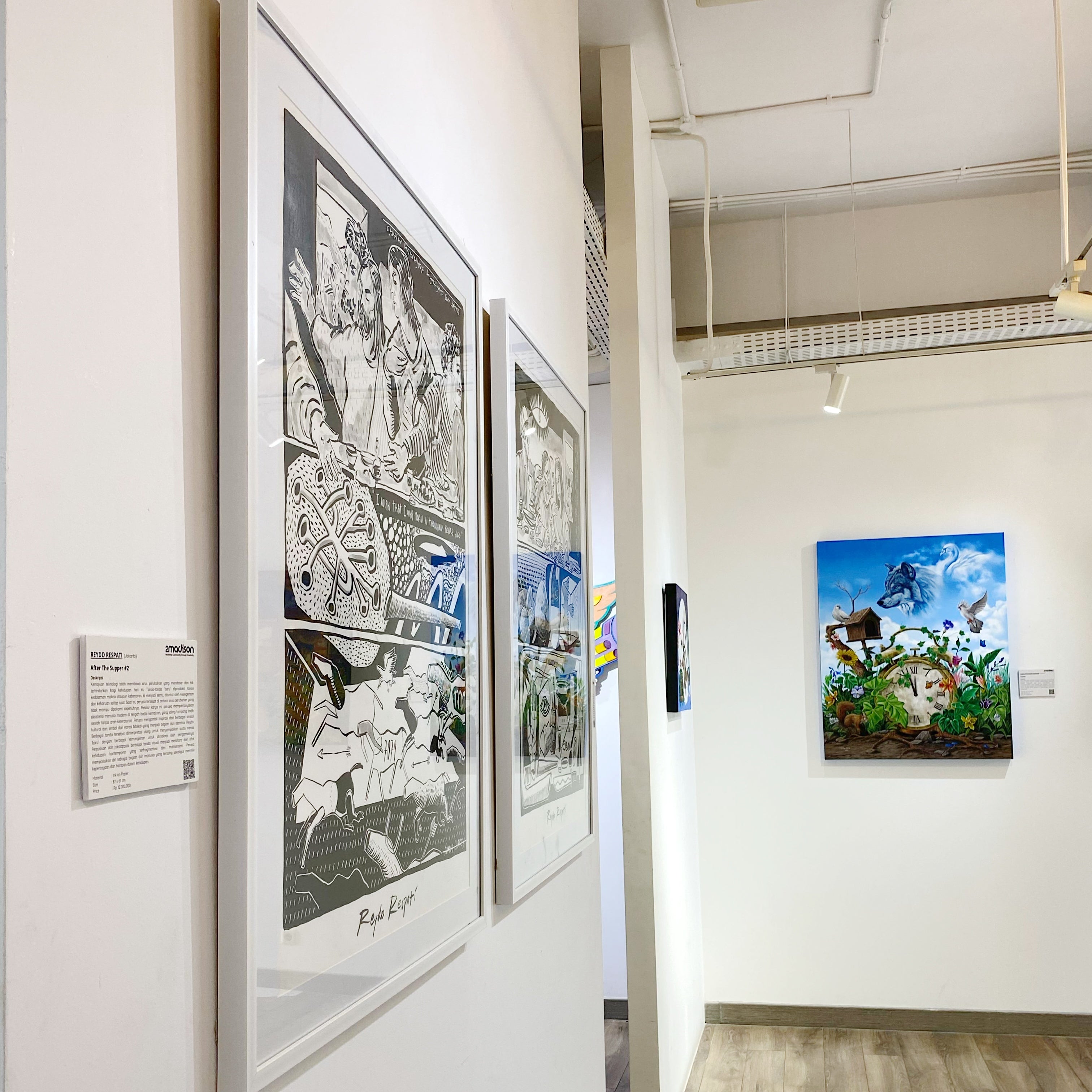 Figurative Expressionism Art titled "After The Supper #1" by Reydo Respati at 2Madison Gallery. Part of Art Indonesia and Contemporary art Indonesia, this work represents Affordable art Asia.