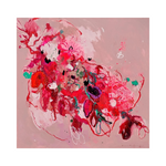 A profound original art acrylic painting by Ramadhyan Putri at 2madison Gallery, "Acceptance" features an Abstract Expressionism Art style with intertwined red, pink, and green strokes on a large canvas. This piece embodies the essence of Contemporary Art Indonesia and the talent of an Emerging Artist Asia within this leading Art Gallery Indonesia.