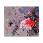 A vibrant original art acrylic painting by Ramadhyan Putri at 2madison Gallery, "Wake Up And Live" (2023) depicts a cycle of life using bold purple, red, and neon green strokes. This Abstract Expressionism Art masterpiece reflects the soul of Art Indonesia and is a featured piece in our South East Asia gallery and Affordable Art Asia collection.