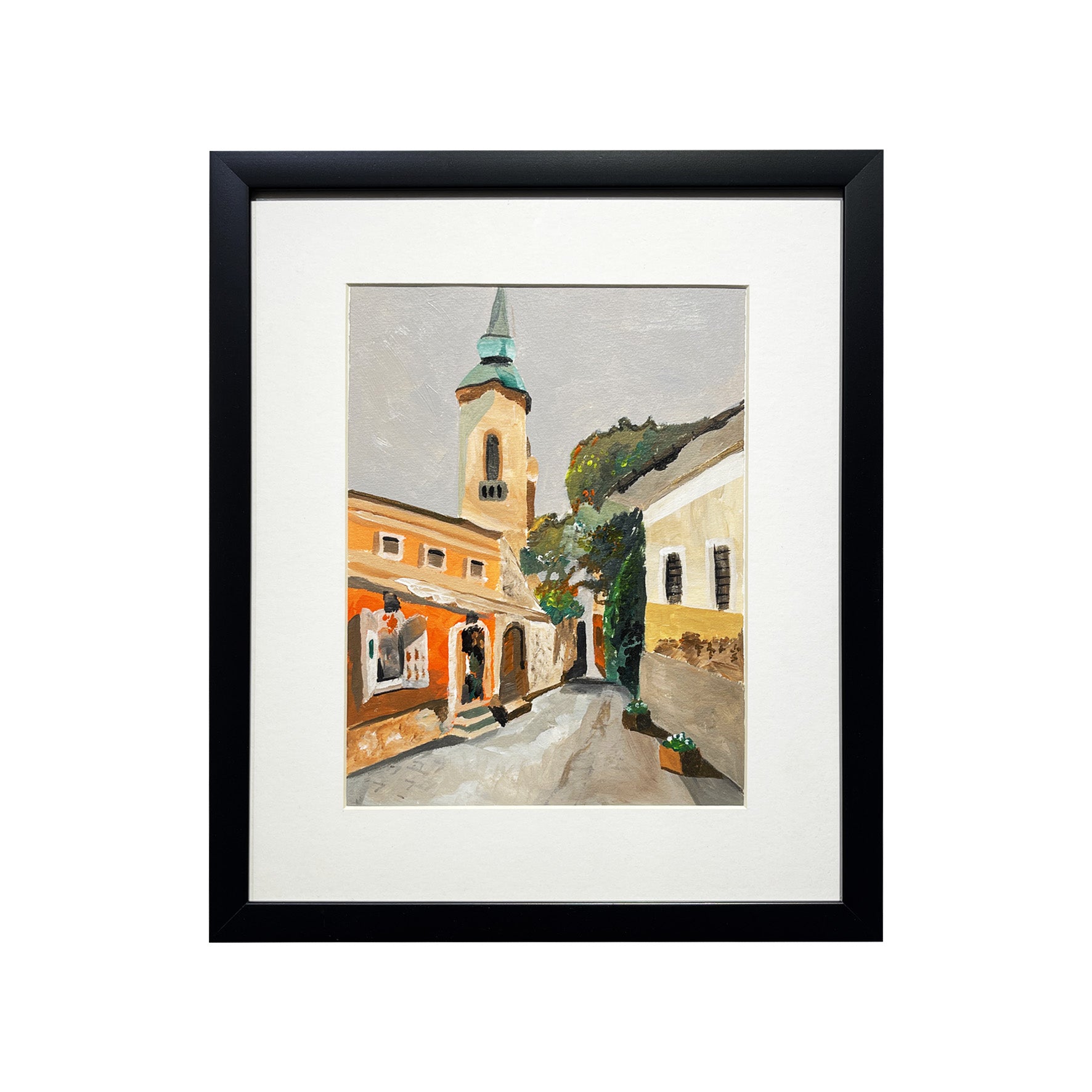 A thoughtful Naïve Art acrylic painting titled "Unsaid" by Esa Apriansyah at 2Madison Gallery. This Contemporary Art Asean piece captures the depth of Southeast Asia art and Art Indonesia.