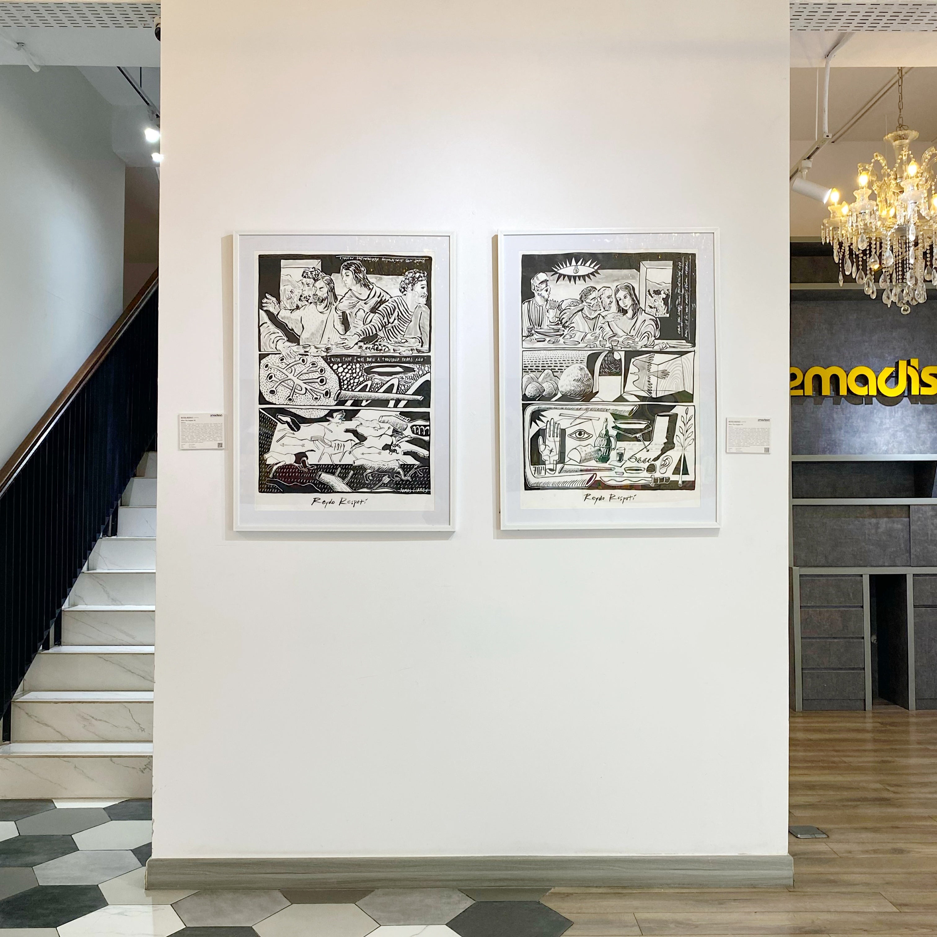 Figurative Expressionism Art titled "After The Supper #1" by Reydo Respati at 2Madison Gallery. Part of Art Indonesia and Contemporary art Indonesia, this work represents Affordable art Asia.