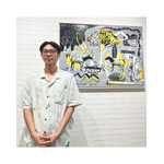 Neo-Expressionism Art painting "Garden of Eden Before 3 P.M" by Reydo Respati at 2Madison Gallery. Featured in Contemporary art Indonesia, Art Gallery Jakarta, and Affordable art Asia.