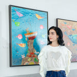 An expressive Neo-Expressionism Art acrylic artwork titled "Hope" by M Medik at 2Madison Gallery. This artwork represents Contemporary Art Indonesia within the Art Gallery Jakarta and Asian Gallery scene.