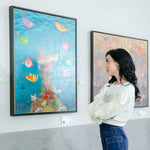 An expressive Neo-Expressionism Art acrylic artwork titled "Hope" by M Medik at 2Madison Gallery. This artwork represents Contemporary Art Indonesia within the Art Gallery Jakarta and Asian Gallery scene.