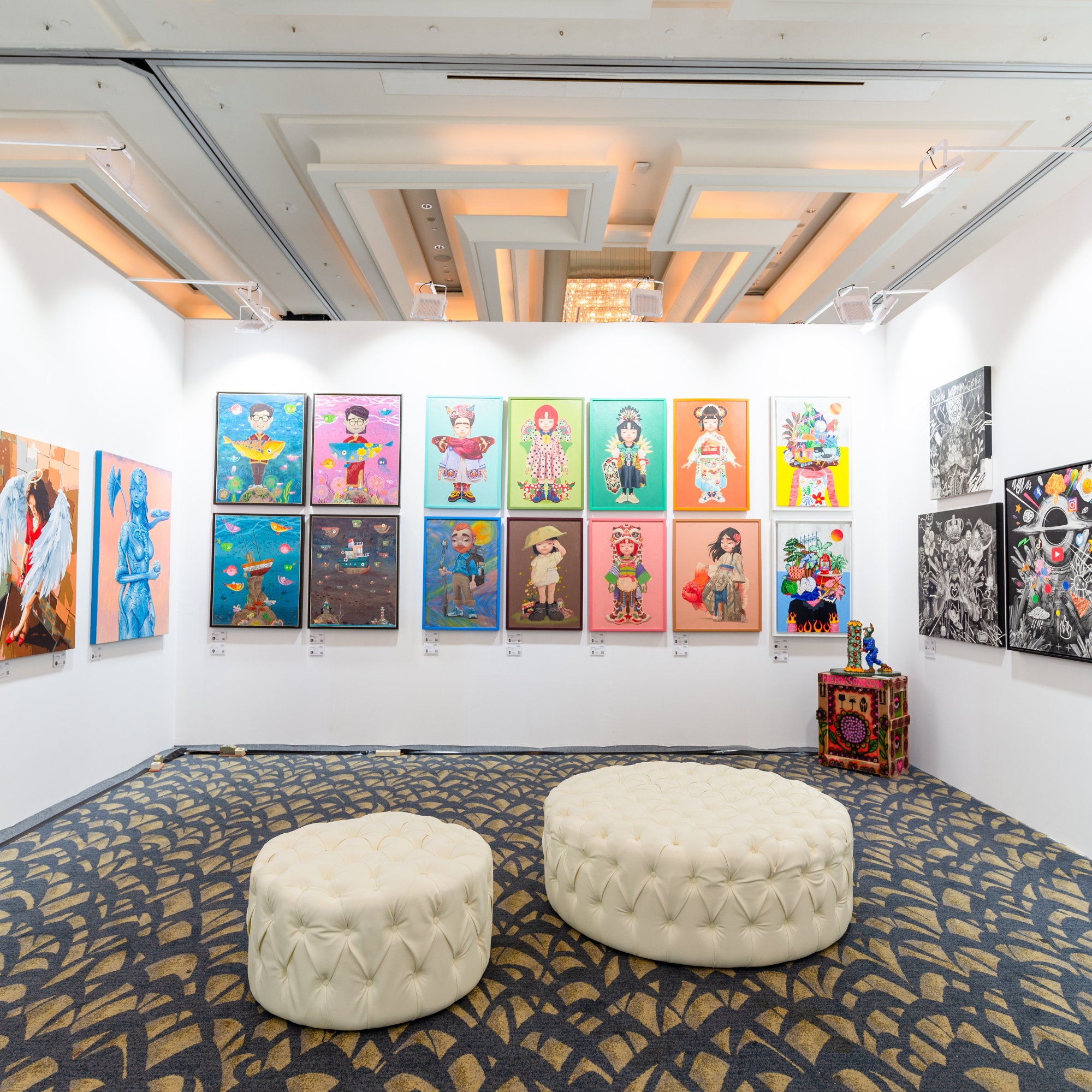 An expressive Neo-Expressionism Art acrylic artwork by M Medik at 2Madison Gallery. This artwork represents Contemporary Art Indonesia within the Art Gallery Jakarta and Asian Gallery scene.