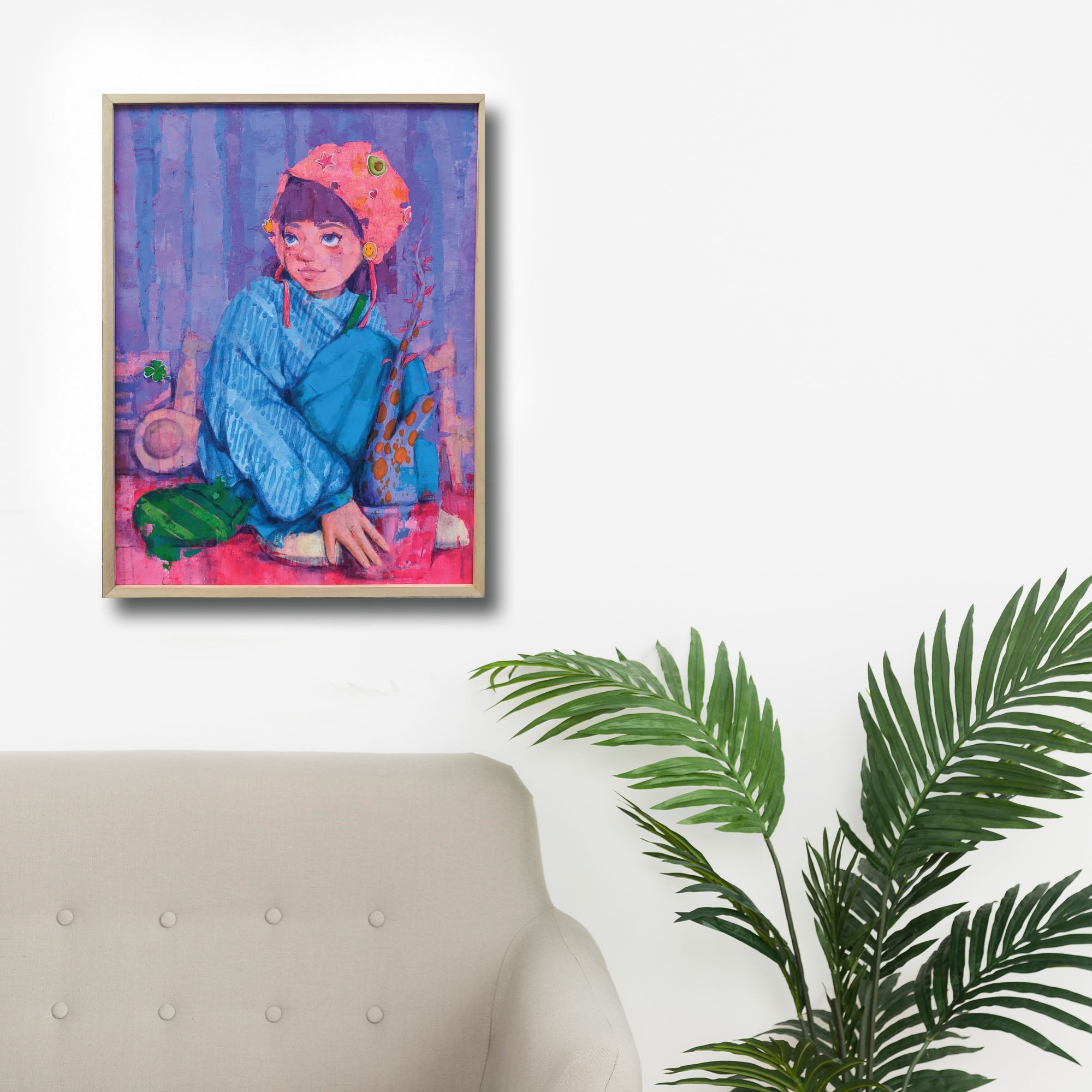 An Indonesian modern art painting titled "Little Things That Matter" by Taj Ega Panenggak at 2Madison Gallery. Featured in Art Gallery Indonesia and Asian Gallery, this piece represents Affordable art Asia.