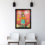 A vibrant Contemporary Pop Art acrylic painting titled "Hope Brings Fortune #2" by M Medik at 2Madison Gallery. This Affordable Art Asia piece reflects the richness of Southeast Asia art and Asian Gallery culture.