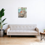 Figurative Expressionism Art painting titled "Mitos Rengginang" by Mujib Darjo at 2Madison Gallery. Part of Art Indonesia and Contemporary art Indonesia, exhibited in an Asian Gallery context.