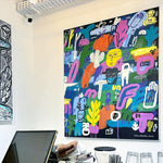 An expressive Neo-Expressionism Art painting titled "The End Is The Beginning #2" by Soni Irawan at 2Madison Gallery. This artwork represents Contemporary Art Indonesia within the Art Gallery Jakarta and South East Asia art scene.