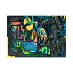 Neo-Expressionism Art painting "Satyam Vada, Dharmam Chara" by Reydo Respati at 2Madison Gallery. Featured in Art Gallery Jakarta, Asian Gallery, and Affordable art Asia.