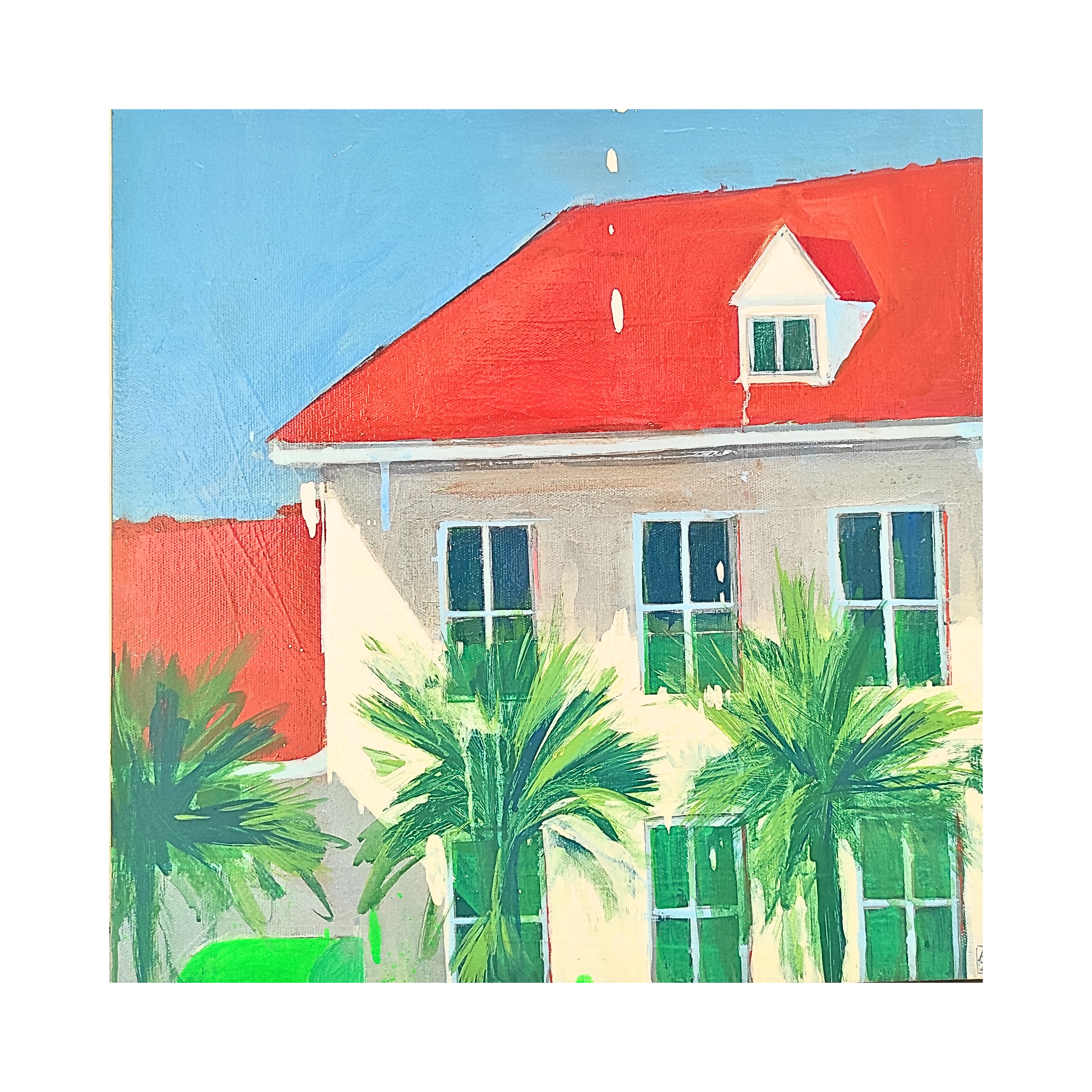 Realism Art painting titled "Cityscape #2" by Abdurrohman Wahid at 2Madison Gallery. Part of Contemporary art Indonesia, Gallery Jakarta, and Affordable art Asia.