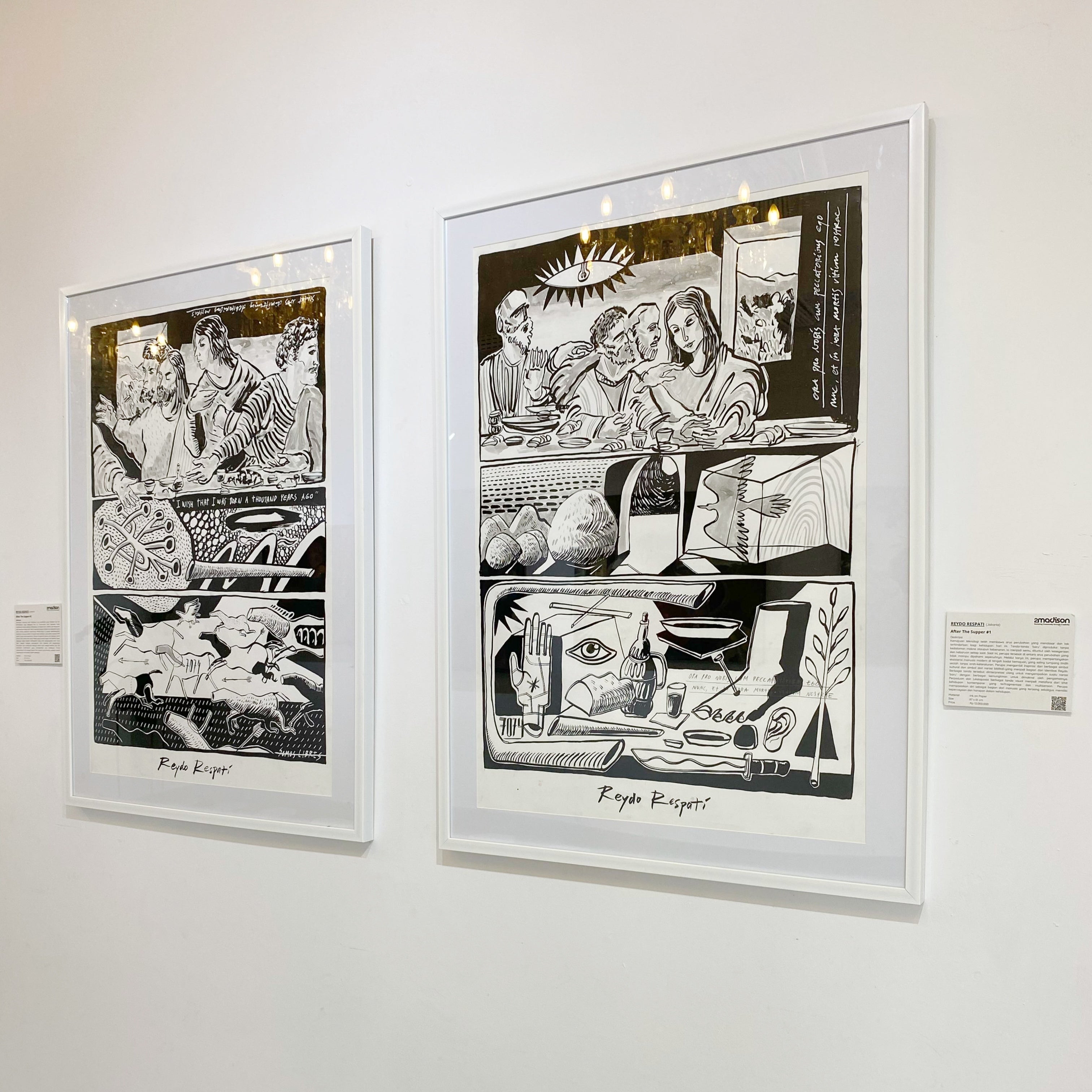 Figurative Expressionism Art titled "After The Supper #1" by Reydo Respati at 2Madison Gallery. Part of Art Indonesia and Contemporary art Indonesia, this work represents Affordable art Asia.