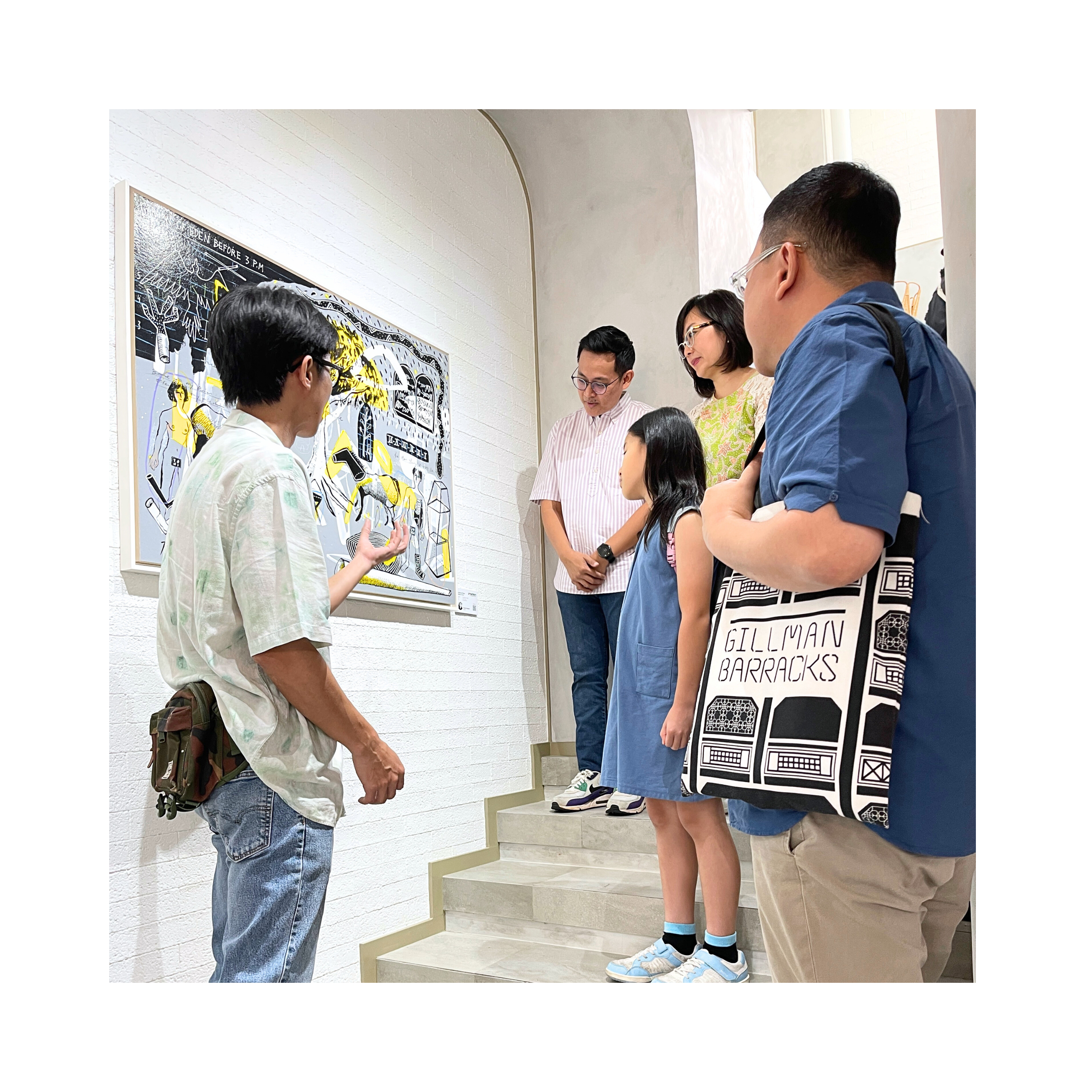 Neo-Expressionism Art painting "Garden of Eden Before 3 P.M" by Reydo Respati at 2Madison Gallery. Featured in Contemporary art Indonesia, Art Gallery Jakarta, and Affordable art Asia.