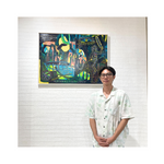 Neo-Expressionism Art painting "Satyam Vada, Dharmam Chara" by Reydo Respati at 2Madison Gallery. Featured in Art Gallery Jakarta, Asian Gallery, and Affordable art Asia.