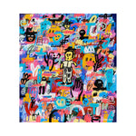 An expressive Neo-Expressionism Art painting titled "Lonely Noise Land (2023)" by Soni Irawan at 2Madison Gallery. This work represents Contemporary Art Indonesia within the Gallery Jakarta and Asian Gallery scene.