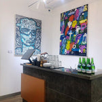 An expressive Neo-Expressionism Art painting titled "The End Is The Beginning #2" by Soni Irawan at 2Madison Gallery. This artwork represents Contemporary Art Indonesia within the Art Gallery Jakarta and South East Asia art scene.