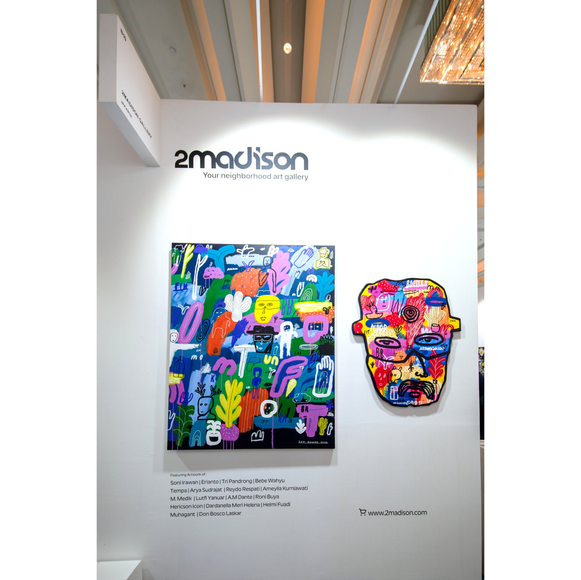 An expressive Neo-Expressionism Art painting titled "The End Is The Beginning #2" by Soni Irawan at 2Madison Gallery. This artwork represents Contemporary Art Indonesia within the Art Gallery Jakarta and South East Asia art scene.