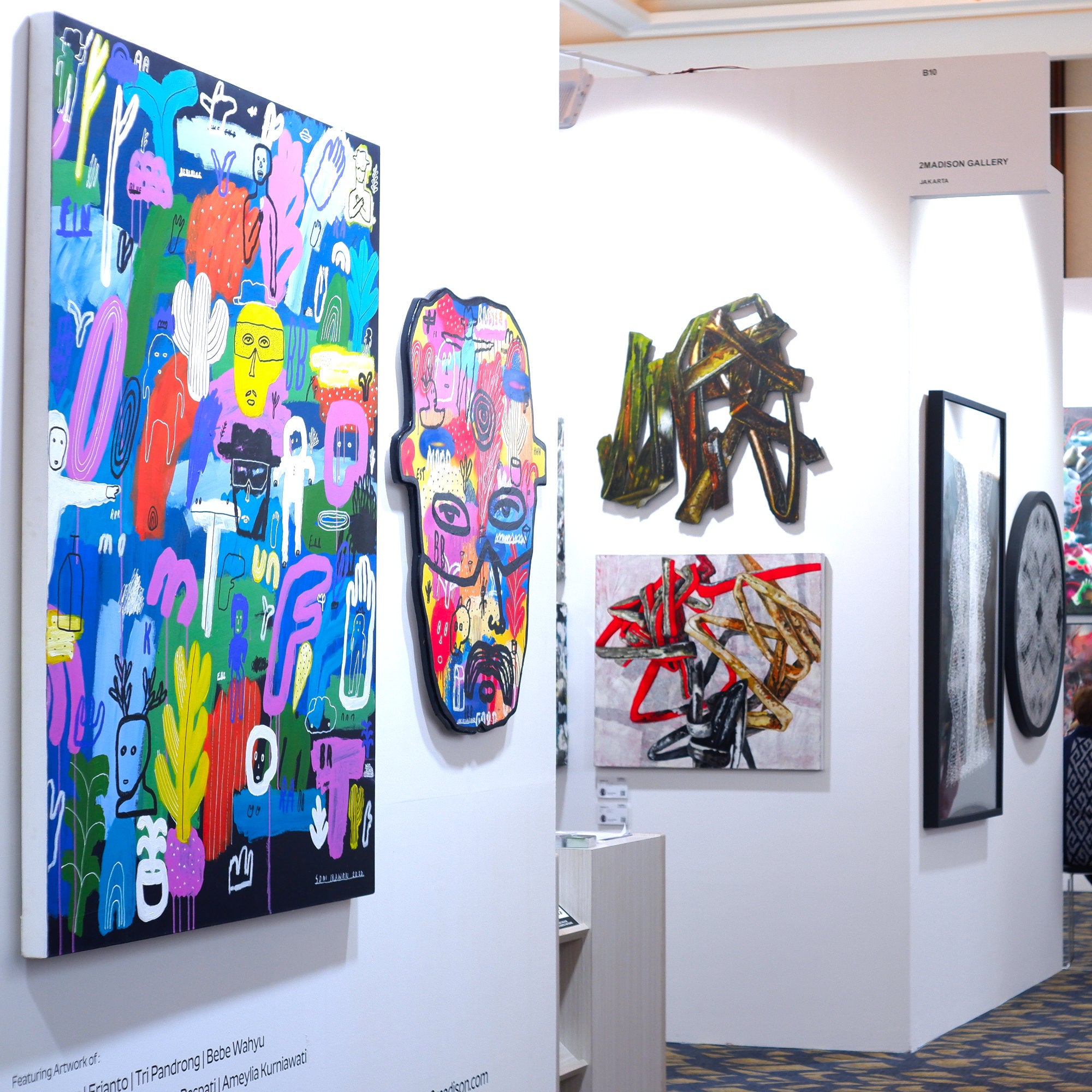 An expressive Neo-Expressionism Art painting titled "The End Is The Beginning #2" by Soni Irawan at 2Madison Gallery. This artwork represents Contemporary Art Indonesia within the Art Gallery Jakarta and South East Asia art scene.