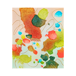 A two-panel Abstract Art painting titled "The Shape Of Inner Seasons #2" by Mardina Rahayu at 2Madison Gallery. This Contemporary Art Indonesia artwork reflects emotional transformation through ASEAN Art and showcases an Emerging Artist Indonesia.